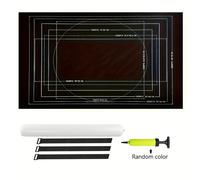 TEMU Rollo de Tapete de Rompecabezas, Capacidad para 1500 Piezas, 1 Bomba de Aire, 3 Correas de Transporte, Adecuado para Uso en Hogar y Exteriores, Enrollable | Diseño Único | Fácil de Transportar