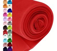 TEMU Rollo de tul (sin carrete) 137 cm x m, tamaño grande 54" x 40 yardas (), decoración de tul para y fiestas, falda tutú, de mesa, envoltura de regalos, despedida de soltera, y con caída