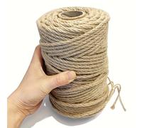 TEMU Rollo Jumbo de Cuerda de Sisal de 100m - Ideal para Postes de Rascado para Gatos DIY, Duradero y de Larga Duración