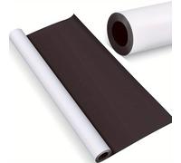 TEMU Rollo Magnético de Vinilo Flexible Imprimible de 60 cm x 30 cm, Superficie Blanca de 30 Mil para Proyectos en Vehículos - Pizarra Magnética
