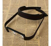 TEMU ROMEOO Lupa de Cabeza con Lentes Intercambiables para Lectura y Reparación. Aumentos de 1.6x, 2.0x, 2.5x y 3.5x, Ideal para Lectura, Pintura de Diamantes, Bordado y Reparación de Joyas