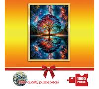 TEMU Rompecabezas de Árbol de la Sabiduría de 1000 piezas - , Duradero y Sin Costuras para Adultos - para , Halloween, Acción de Gracias, Pascua | 19.7" x 27.5" Colores Mezclados