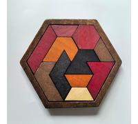 TEMU Rompecabezas octogonales de madera, juguete educativo para interacción familiar y juego de rompecabezas portátil, para regalos de Halloween, Navidad y Acción de Gracias.