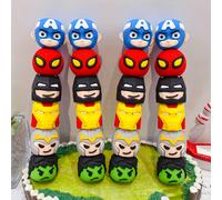 TEMU Rotulador de 5 Colores Serie, Diseño Mini con Lindo -Man y Iron Man Estilo Avengers - Herramienta para y Dibujar, Accesorio para Fans