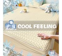 TEMU Sábana bajera ajustada , y refrescante, 1 pieza, color liso con múltiples colores a elegir, estilo , adecuada para dormitorios, hoteles y residencias estudiantiles