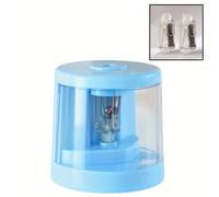 TEMU Sacapuntas Eléctrico Profesional - Automático, Resistente para Uso en Oficina y , Disponible en Azul Cielo/Rosa//Azul/Negro, Suministros de Oficina | Sacapuntas Decorativo | Construcción
