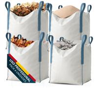 TEMU Saco Big Bag 1000kg | Sacos Escombros Obra 80x80x90 cm | Resistentes y Reutilizables para Jardín, Arena, , Leña y Sacas 1000kg para Reparto