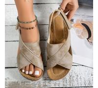 TEMU Sandalias de cuña para mujer, elegantes y cómodas, zapatos para mujer