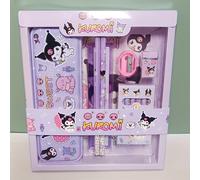 TEMU Sanrio 12pcs My Melody & for Kuromi Kids Papelería Regalo Set: Regla de plástico y borrador, para , recuerdos de fiesta, suministros escolares y recompensas - Ruled de colegio,