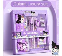 TEMU Sanrio Authorized Stationery Set, for Kuromi My Melody Cinnamoroll, Mixed Color Plastic, College Ruled, No Feathers, Perfect Office Supplies Gift Box for Back to School and Holidays