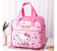 TEMU Sanrio Kuromi, HelloKitty bolsa de almuerzo aislada, bolso térmico grande, diseño temático de dibujos animados, ideal para , oficinas y picnics al , uso versátil, no para alimentos,