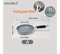 TEMU Sartén antiadherente de piedra duradera KEMORELA de 28/26/24/20cm para wok, sartén, olla, cocina de inducción, panqueques, huevos, estufa de gas y hogar