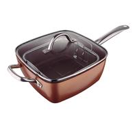 TEMU Sarten cuadrada 24x24x9.5cm c/t aluminio prensado inducción Copper