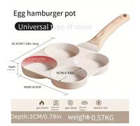 TEMU Sartén de Piedra Maifan Profundizada de Agujeros, Sartén para Hamburguesas de , Sartén para Desayuno, Herramienta para Freír Huevos, Sartén Antiadherente para Hogar