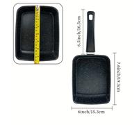 TEMU Sartén japonesa cuadrada antiadherente de calidad, para cocinar desayunos, panqueques de y . un mango, es resistente al , fácil de limpiar una herramienta de cocina para aquellos que viven solos.