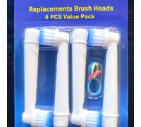 TEMU SB-17 súper , Cabezal de cepillo de repuesto adecuado para el cepillo de dientes eléctrico Oral-B, cerdas ultra-suaves nuevas, punta de cerdas afiladas, para limpiar entre los dientes