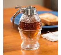 TEMU-SC 200ML tarro de miel, dispensador de miel, transparente jarabe, dispensador de miel con soporte, para almacenamiento y distribución de miel y jarabe acrílico