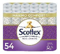 TEMU Scottex Acolchado Papel Higiénico Acolchado, Rollos Capas que Proporcionan Confort y Suavidad