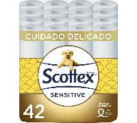 TEMU Scottex Papel Higiénico Sensitive Capas, Cuidado Delicado y con un de Leche de Almendras