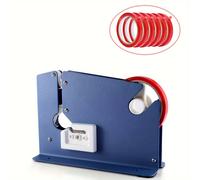 TEMU Sellador Azul de 1 pieza con 6 Rollos de Cinta , Máquina para Bolsas de Congelación y Kit de Cortacintas para Bolsas de Súpermercado