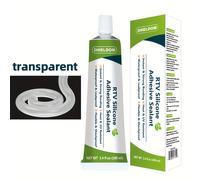 TEMU Sellador RTV 100 % impermeable, disponibles, masilla adhesiva flexible que previene el encogimiento y las grietas, para coches, juntas, motores - 100 ml/ 3.4 oz.