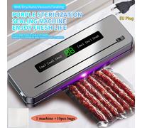 TEMU Selladora al Vacío EU Plug 5300 con 10 Bolsas, Máquina Multifuncional para la de los Alimentos, Regalo Ideal para , Día y Navidad