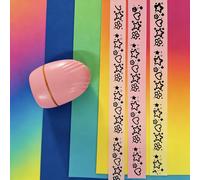 TEMU Sello de diario con rodillo deslizante de concha , regalo para de los diarios, hueco, se puede rellenar con color, con 6 bolígrafos opcionales, línea de cintura dorada, de y elegante