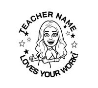 TEMU Sello Personalizado para con Sintética, Regalo para del Maestro y de , Personalizado + Frases Motivacionales, Sello para , - ¡ e Inspiración!