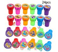 TEMU Sellos de dinosaurios adorables 12/24, sellos de tinta autorrellenables para de de dinosaurios, regalo para de dinosaurios, sellos de para , sellos para aprender conocimientos sobre dinosaurios