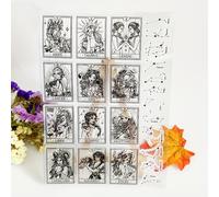 TEMU Sellos De Silicona Constellation Clear Stamps 12 Sellos De Goma Virgo Leo Sellos Transparentes Sellos Para Hacer Tarjetas, Manualidades, Diarios, Scrapbooking, Decoración De Álbumes De Fotos