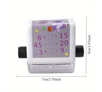 TEMU Sellos de y 100: Entrenamiento en Aritmética, Generador Aleatorio de Problemas Matemáticos Ajustable, Herramienta de para , Didáctico, Material Escolar, Regalo para Navidad o Halloween