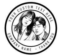 TEMU Sellos personalizados a medida, sellos con imagen autodefinida, adecuados para sellos de boda, sellos de franqueo, sellos de retratos para libros