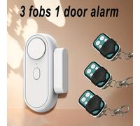 TEMU Sensor de Alarma para Puertas con Volumen Ajustable, Función Timbre y Antirrobo en Casa u Oficina, Advertencia Retardada, Detiene al Cerrarse, Sonido Fuerte + Control Remoto