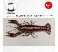 TEMU Señuelo para pesca con caña, de TPE, que un langostino flotante, adecuado para pesca en agua , y mar. Artículos de pesca asequibles, equipo de pesca de , señuelos de pesca