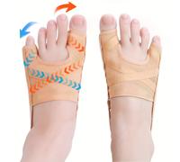 TEMU Separador de dedos del y del dedo del con correas ajustables, separador de dedos del y del dedo pequeño con ajuste progresivo, dispositivo para del pie para /nocturno.