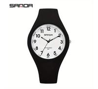 TEMU serie SANDA Jelly un reloj electrónico compacto para mujer que un estilo único, alineado con las tendencias de moda actuales, y diseñado para ser resistente a con movimiento de cuarzo.