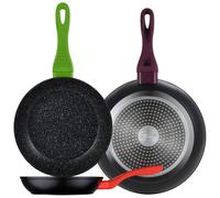 TEMU Set 3pc sartenes 20/24/28 aluminio , inducción, colección Jolie