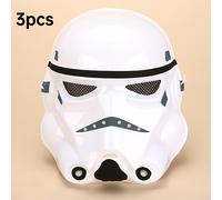 TEMU Set autorizado de 3 máscaras temáticas de Star Wars, que incluyen máscaras de soldado de la y , así como máscaras de soldado clon