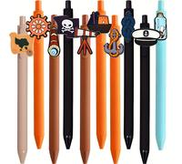 TEMU Set de 10 bolígrafos de gel con temática de piratas y , perfectos como regalo para o fiestas temáticas de piratas