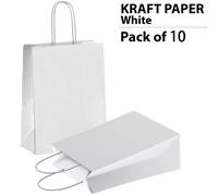 TEMU Set de 10 bolsas de regalo de papel con torcidas, medidas de 18 x 22 x 8 cm, capacidad de 2 kg, ideal para fiestas, uso minorista, , y regalos.