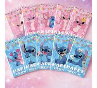 TEMU Set de 10 Mini Cuadernos en de Disney Stitch - con Diseño de Dibujos Animados Adorable, Ideal para Uso Diario, Trabajo de Oficina y como Regalo para Fiestas o