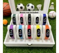 TEMU Set de 10 relojes temáticos de - Vibrantes pulseras digitales para hombres y mujeres, duraderas y ajustables, funcionan con pilas - para