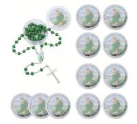 TEMU Set de 12 Collares de Rosario de Madera Perfumados de San /Teresa de Ávila - Ideal para Celebraciones de Bautizo Católico