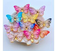 TEMU Set de 12 cuentas de resina de de cristal coloridas - Colgantes de diamantes de con , orificio único, ideal para joyería y decoración artesanal