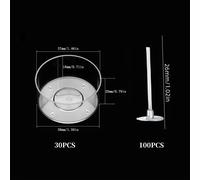TEMU Set de 130 velas y , 30 candelabros redondos para velas de té, 100 , vaso de plástico para velas de té, , soporte para molde para derretir cera, set para hacer velas, fabricación de velas