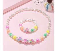 TEMU Set de 2 Coloridas Bolas de con Cuentas Acrílicas para Pulseras Elásticas y Collares, Perfectas Como Regalo de para , Nietas o para Recuerdos de