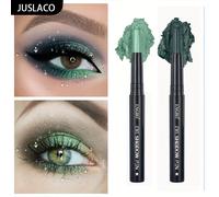 TEMU Set de 2 de ojos en barra, lujosas, con y mate, verde y - Fáciles de aplicar, de larga duración, maquillaje de ojos resistente - naturales y con resaltos verdes, 9-18 versátiles