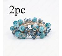 TEMU Set de 2 diademas con cuentas de cristal, gemas acrílicas hechas a , elegantes sujetadores de para mujer, de pelo brillantes con cuentas que el cabello sin dañarlo.