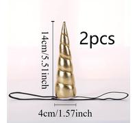 TEMU Set de 2 Diademas de Cabeza de Caballo Unicornio - con y Coloridos, Cómodas e Ideales para