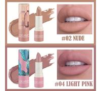 TEMU Set de 2 Lápices Labiales Mate Handaiyan para Adultos - Fórmula Hidratante, Duradero y Resistente , Color de Labios a Prueba de Manchas, Para Todo Tipo de Piel, Nude Mate y Rosa